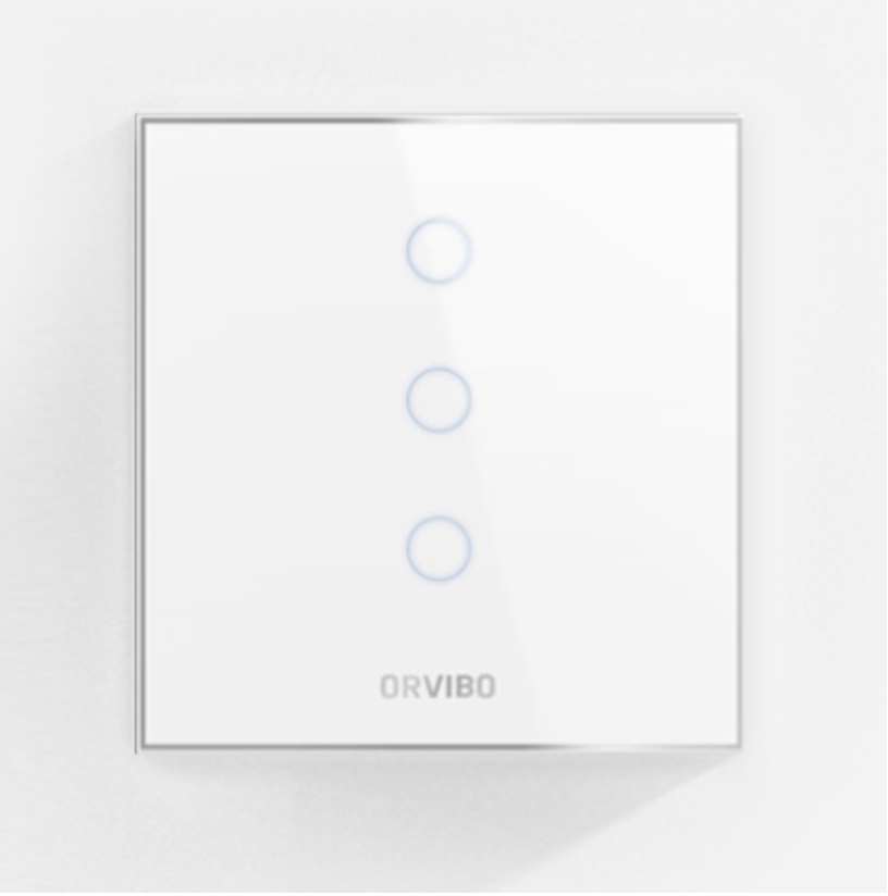 ORVIBO Zigbee ON/OFF Switch(CN type,3 Gang neutral 100-240V) touch control, Glass panel