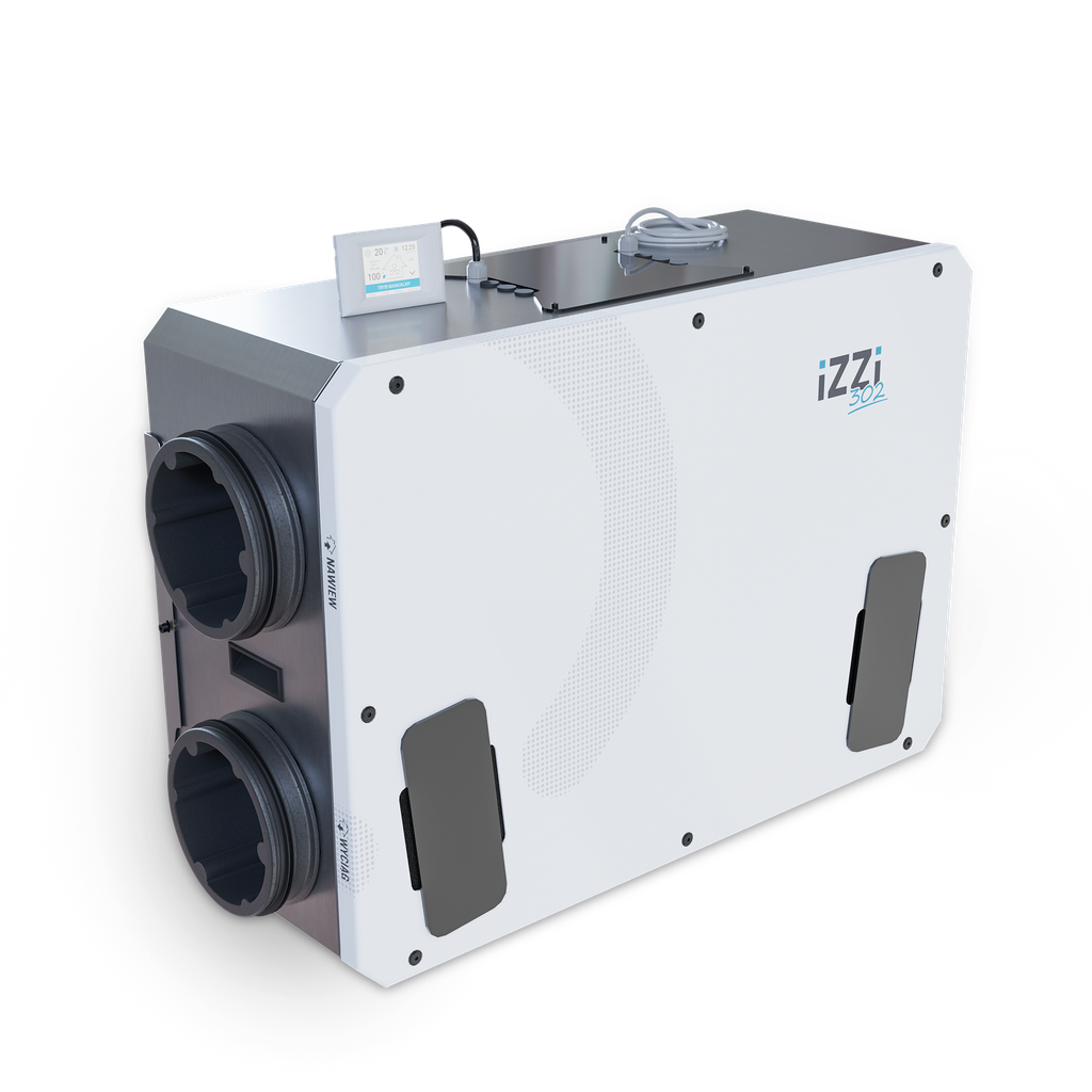 PE-FLEX ventilation system IZZI-302-ERV 300m3-150Pa R/L