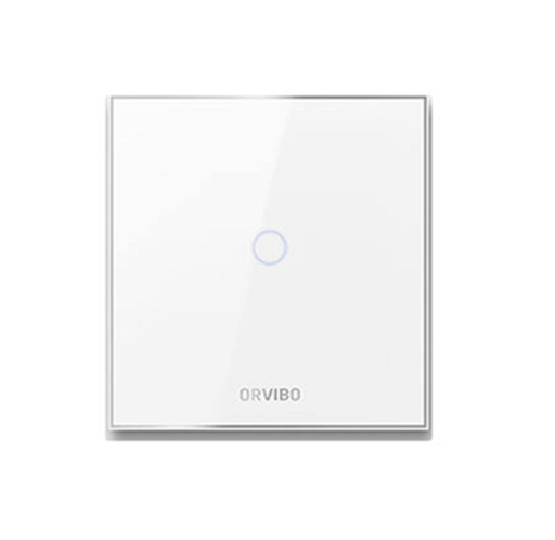 [300-T30W1Z] ORVIBO Zigbee ON/OFF Switch(CN type,1 Gang neutral 100-240V)touch control, Glass panel