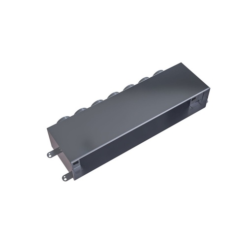 [230-054] PE-FLEX plenum box for slot diffusers throughway 7xø50